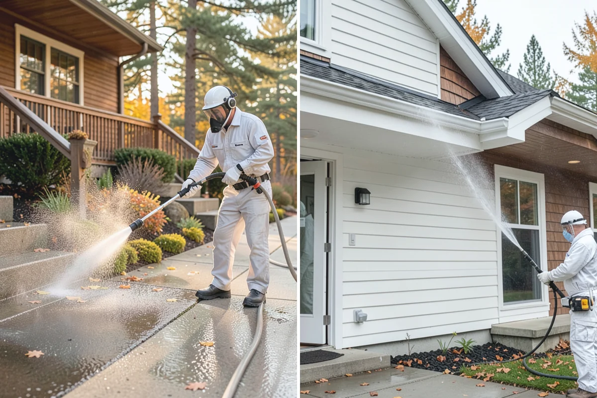 Wood Restoration in Sumner, Pierce County, WA - Apply stripper to remove old stain, sealer, or paint