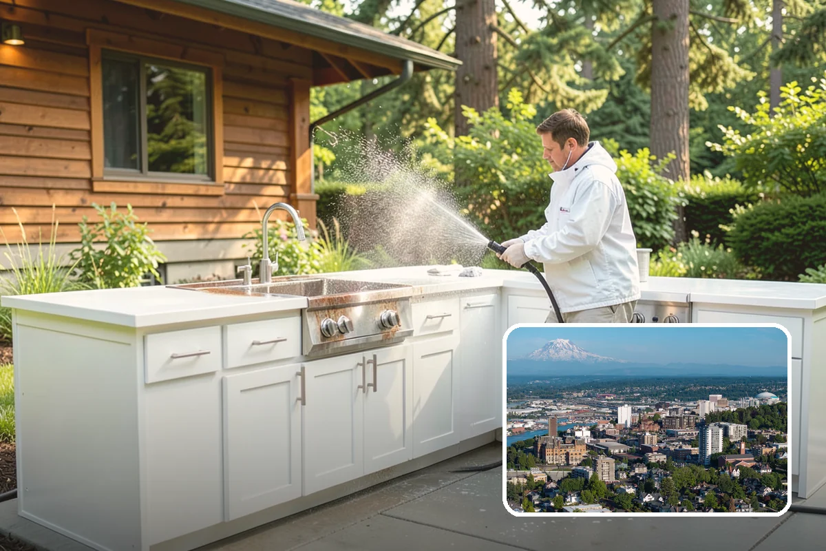Wood Restoration in Tacoma, Pierce County, WA - Reverses gray weathering and reveals fresh wood tone