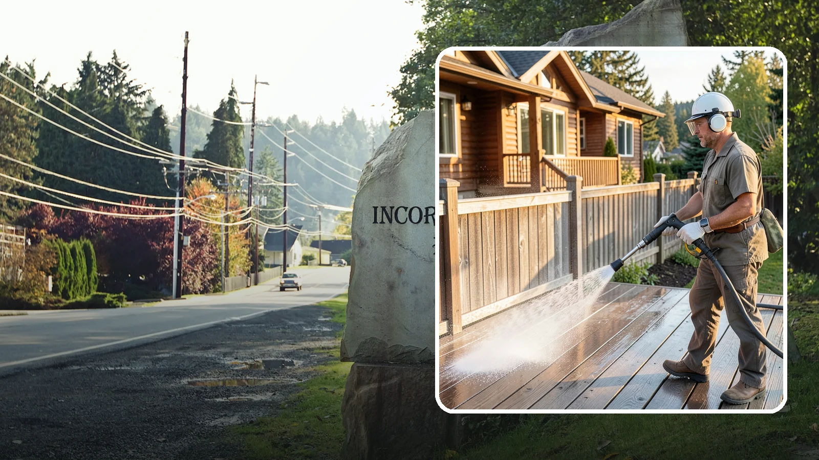 Wood Restoration in Wilkeson, Pierce County, WA - Full restoration of gray, weathered wood surfaces that strips old finish, brightens the grain, and readies boards for lasting...