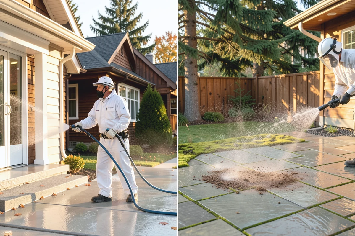 Wood Restoration in Wilkeson, Pierce County, WA - Apply stripper to remove old stain, sealer, or paint