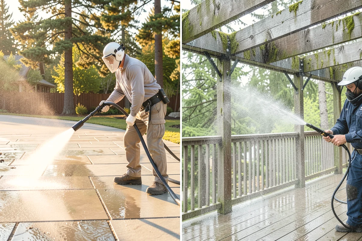Wood Restoration in Yarrow Point, King County, WA - Apply stripper to remove old stain, sealer, or paint