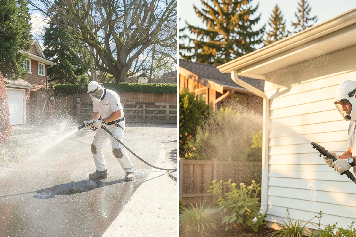 Wood Siding Washing in Algona, King County, WA - Assess the wood for soft spots and finish condition