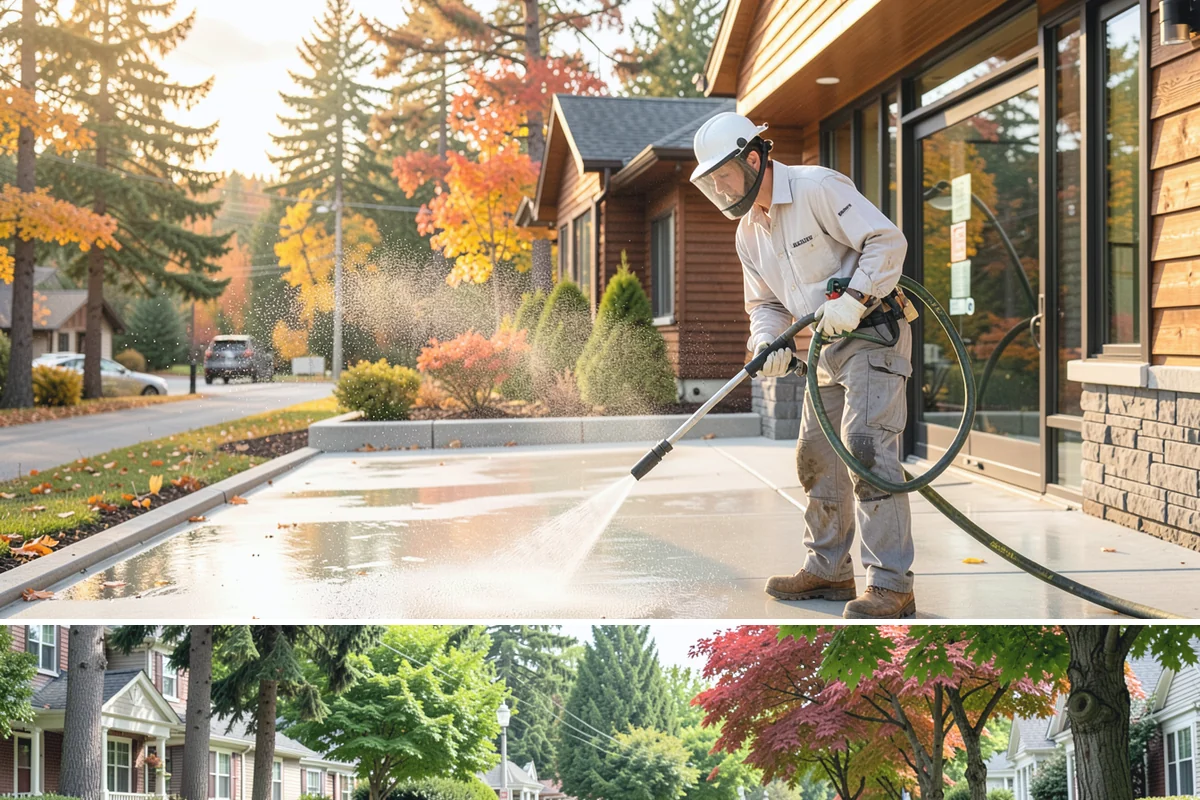 Wood Siding Washing in Beaux Arts Village, King County, WA - Late spring through summer offers the dry days wood needs to fully cure before any sealer is applied.