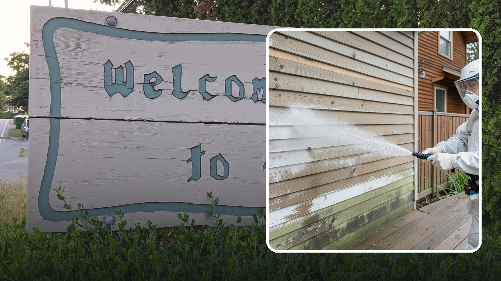 Wood Siding Washing in Brier, Snohomish County, WA - Wood siding washing removes mildew and gray weathering from natural boards using gentle methods that will not raise the grain.