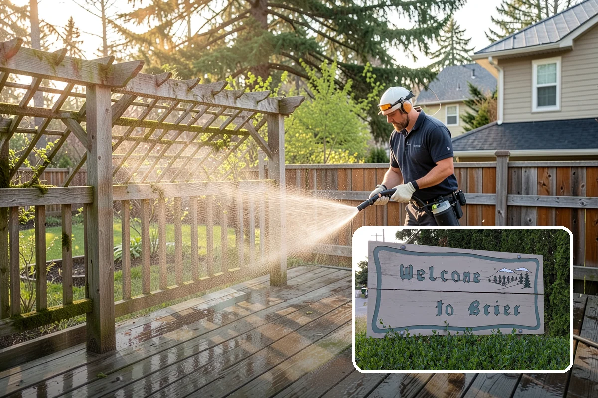 Wood Siding Washing in Brier, Snohomish County, WA - Cleans without raising or splintering the grain