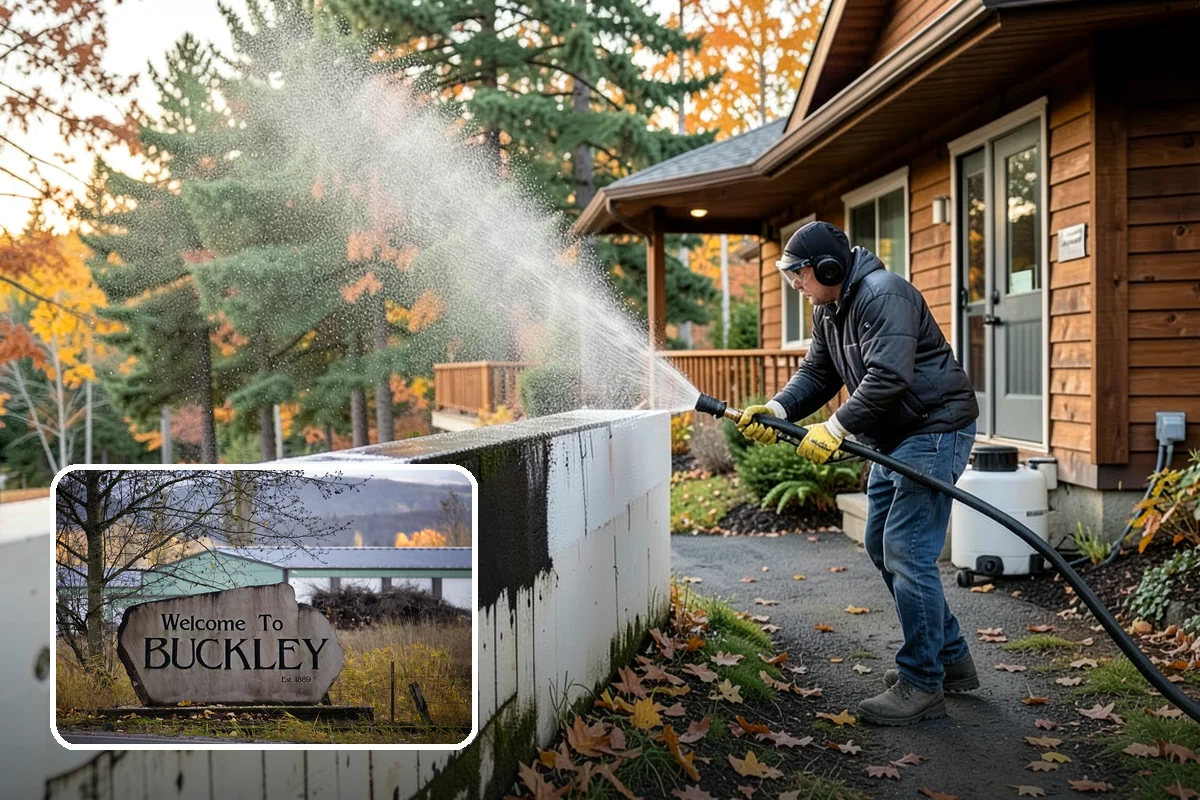 Wood Siding Washing in Buckley, Pierce County, WA - Cleans without raising or splintering the grain