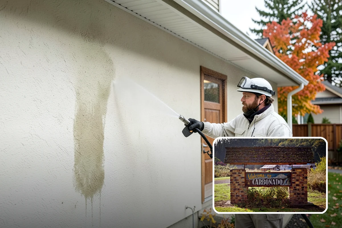 Wood Siding Washing in Carbonado, Pierce County, WA - Cleans without raising or splintering the grain
