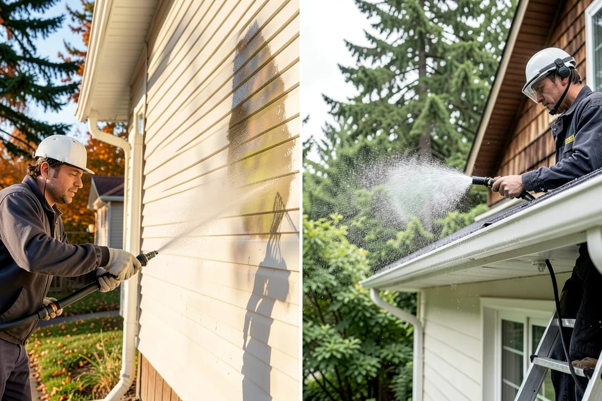 Wood Siding Washing in Concrete, Skagit County, WA - Assess the wood for soft spots and finish condition