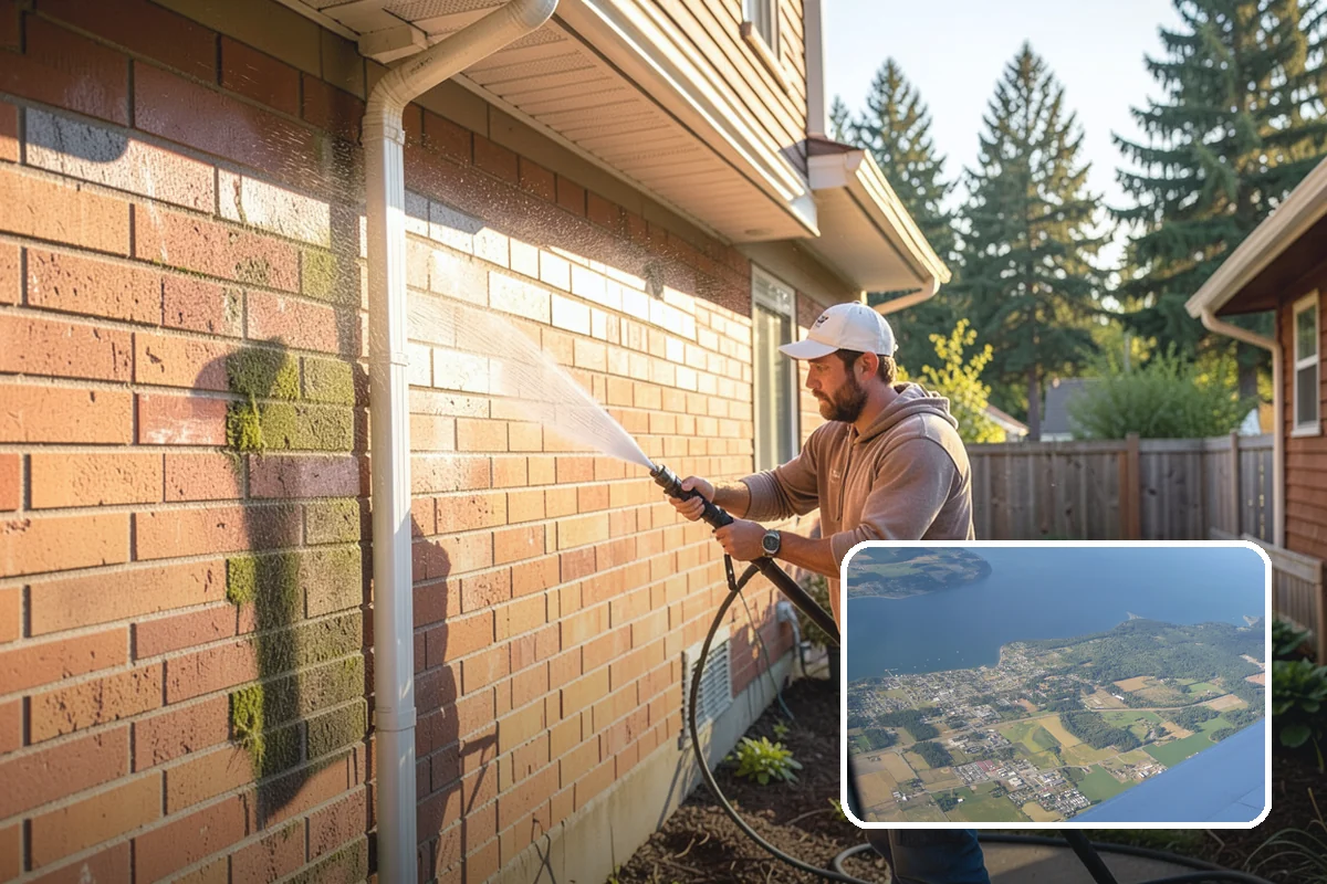 Wood Siding Washing in Coupeville, Island County, WA - Cleans without raising or splintering the grain