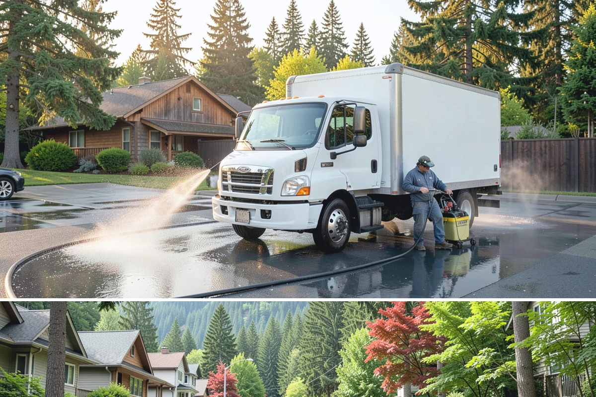 Wood Siding Washing in Darrington, Snohomish County, WA - Late spring through summer offers the dry days wood needs to fully cure before any sealer is applied.