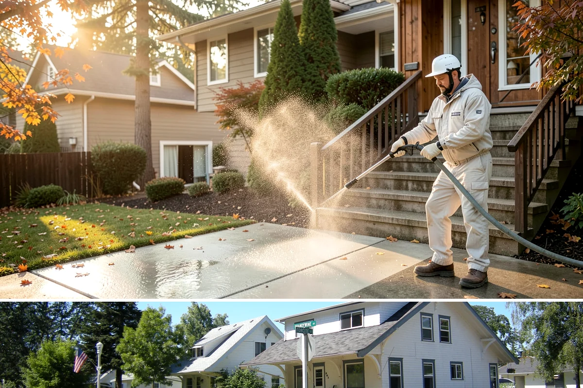 Wood Siding Washing in DuPont, Pierce County, WA - Late spring through summer offers the dry days wood needs to fully cure before any sealer is applied.