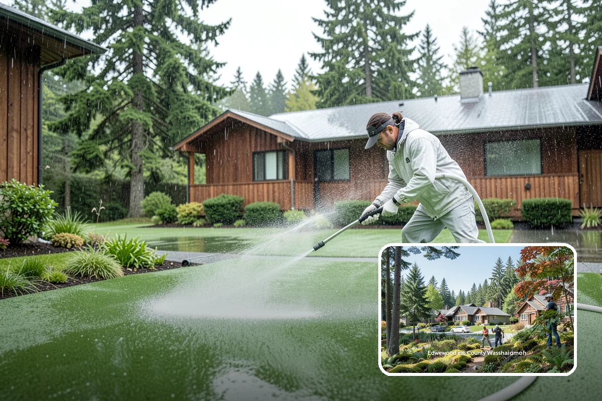 Wood Siding Washing in Edgewood, Pierce County, WA - Cleans without raising or splintering the grain