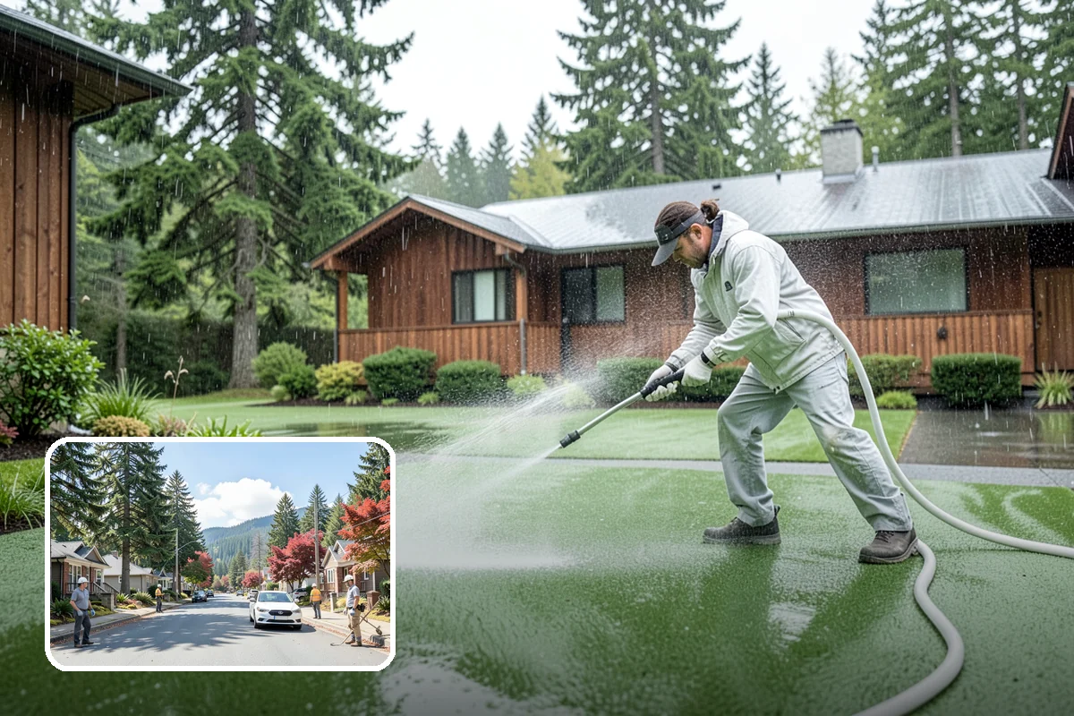Wood Siding Washing in Hunts Point, King County, WA - Cleans without raising or splintering the grain