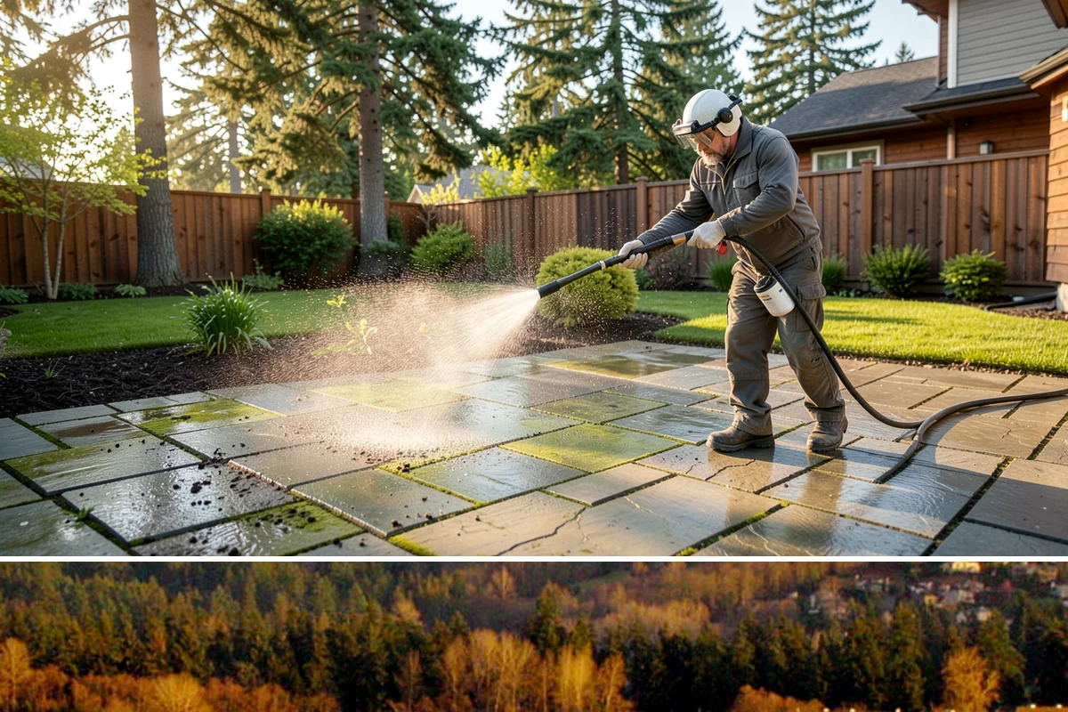 Wood Siding Washing in Kenmore, King County, WA - Late spring through summer offers the dry days wood needs to fully cure before any sealer is applied.