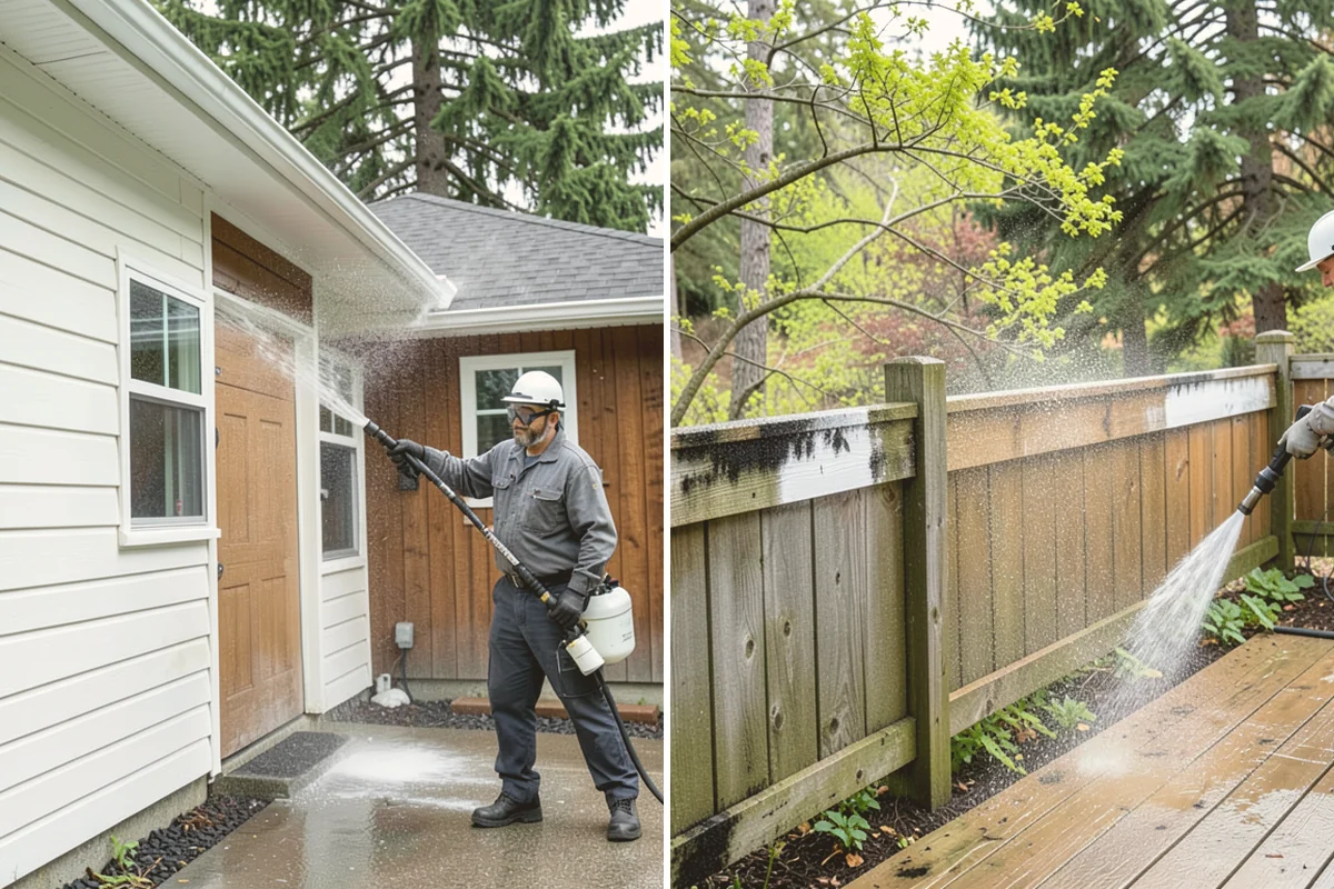 Wood Siding Washing in Kent, King County, WA - Assess the wood for soft spots and finish condition