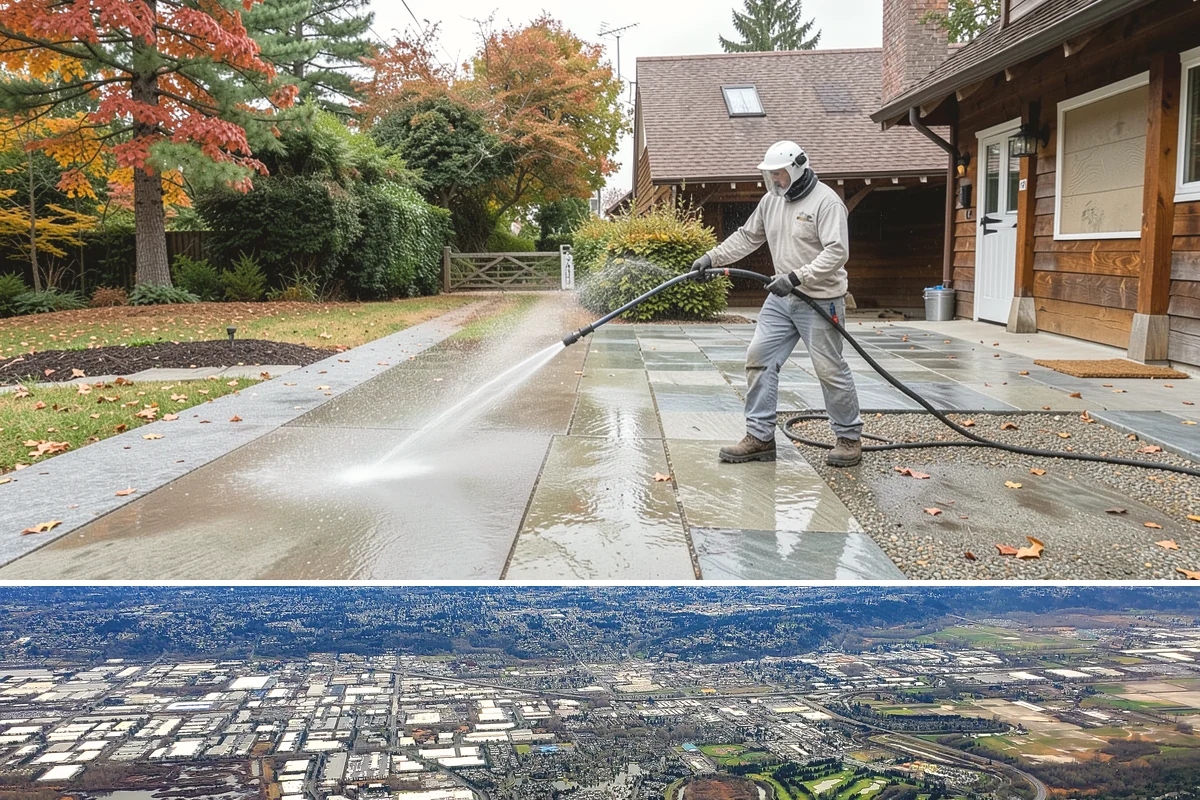 Wood Siding Washing in Kent, King County, WA - Late spring through summer offers the dry days wood needs to fully cure before any sealer is applied.