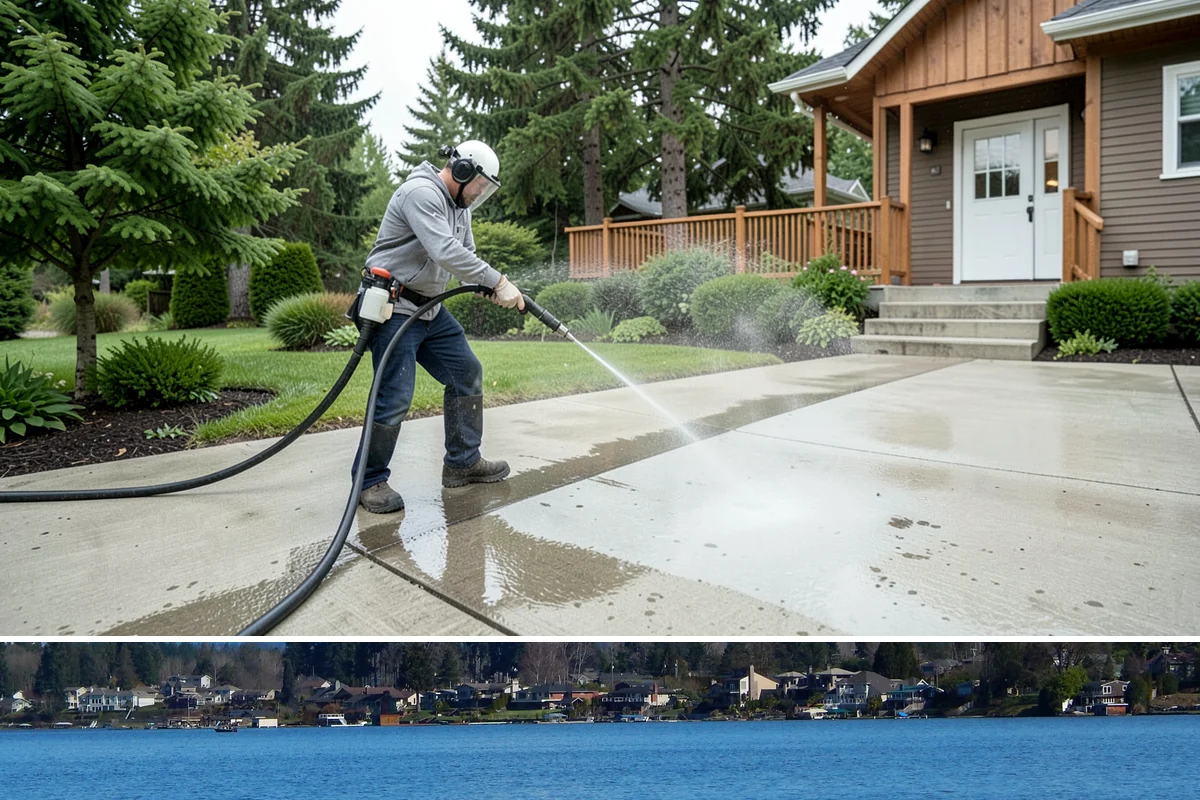 Wood Siding Washing in Lake Stevens, Snohomish County, WA - Late spring through summer offers the dry days wood needs to fully cure before any sealer is applied.