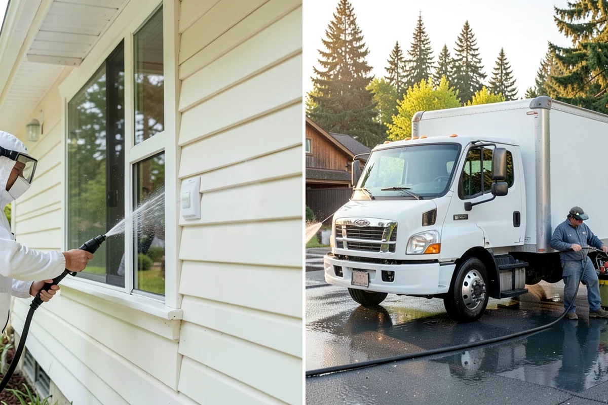 Wood Siding Washing in Lyman, Skagit County, WA - Assess the wood for soft spots and finish condition
