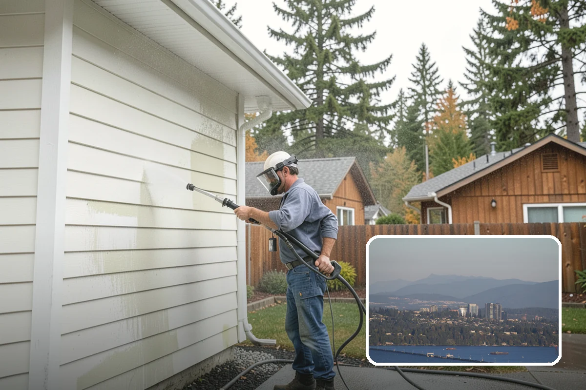 Wood Siding Washing in Medina, King County, WA - Cleans without raising or splintering the grain