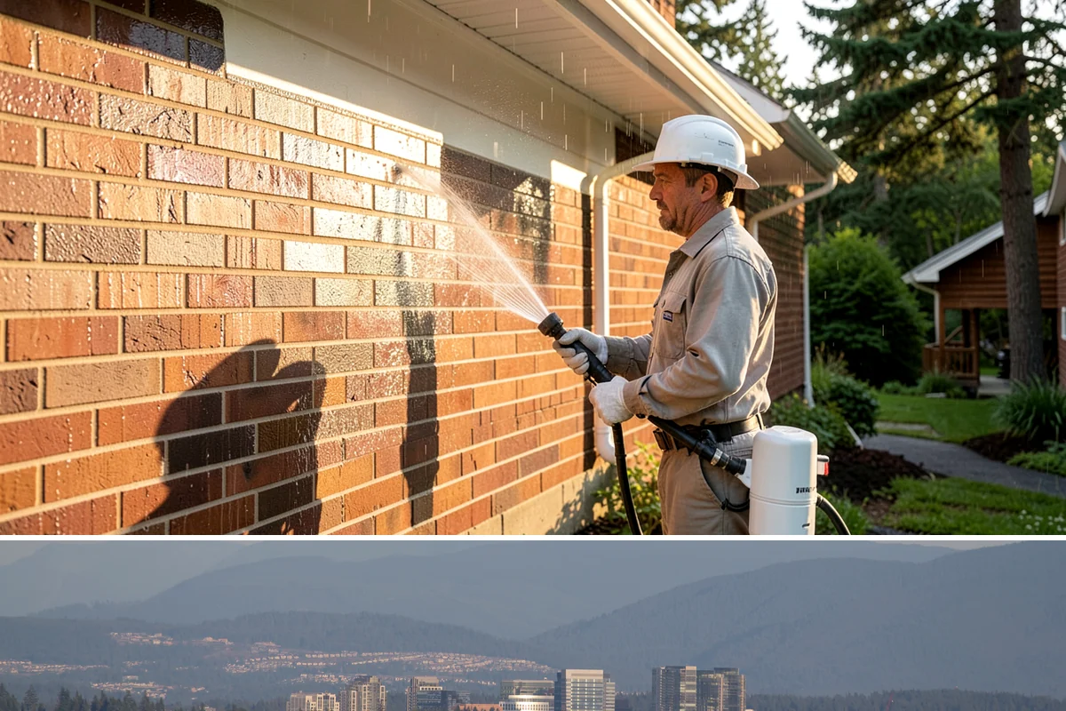 Wood Siding Washing in Medina, King County, WA - Late spring through summer offers the dry days wood needs to fully cure before any sealer is applied.