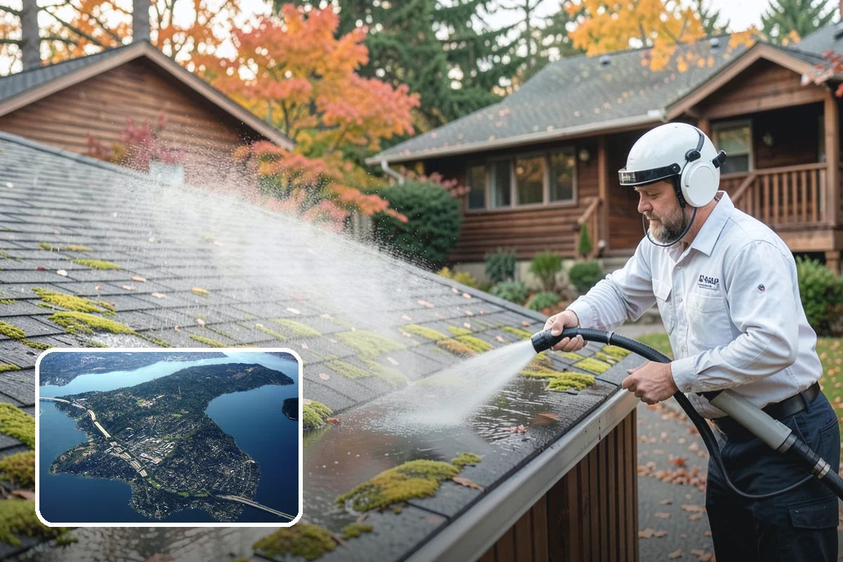 Wood Siding Washing in Mercer Island, King County, WA - Cleans without raising or splintering the grain