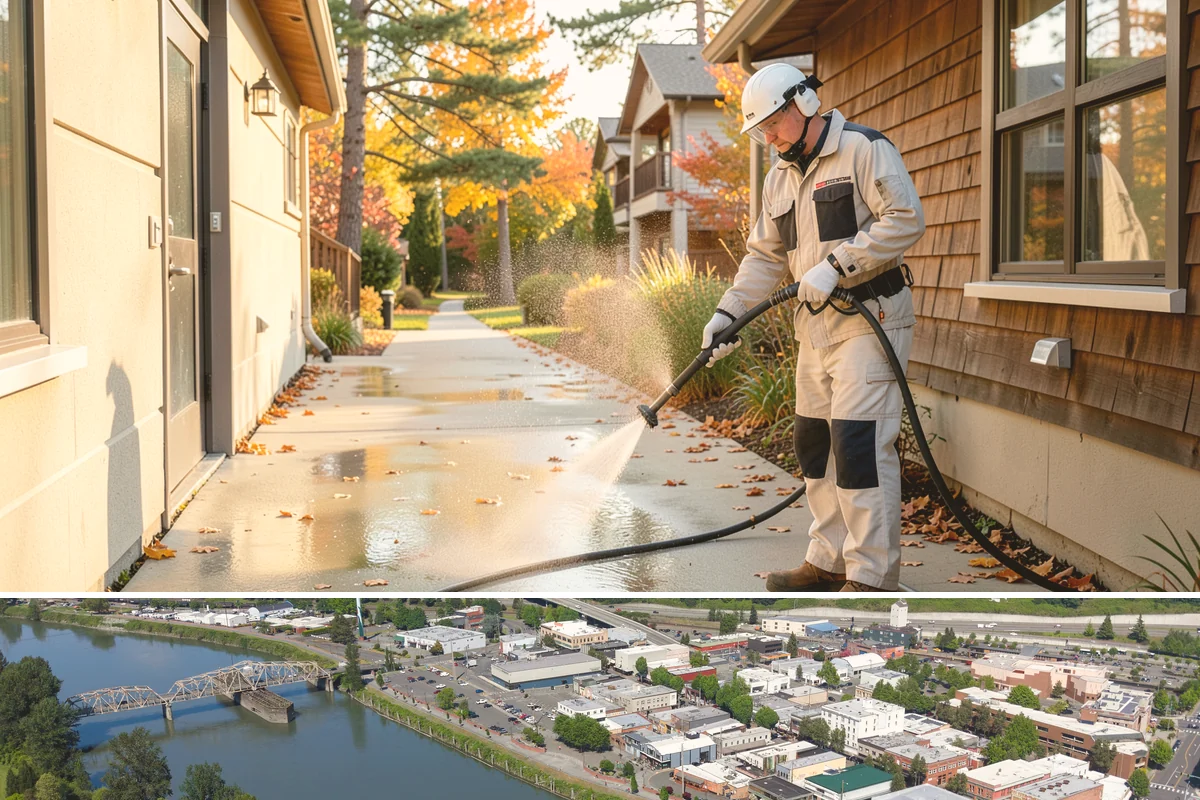Wood Siding Washing in Mount Vernon, Skagit County, WA - Late spring through summer offers the dry days wood needs to fully cure before any sealer is applied.