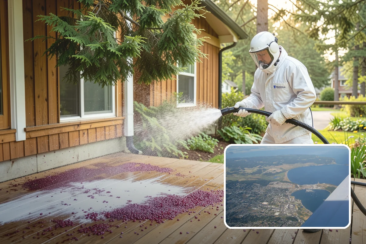 Wood Siding Washing in Oak Harbor, Island County, WA - Cleans without raising or splintering the grain