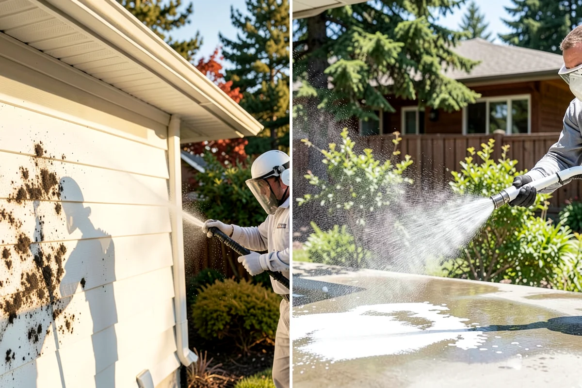 Wood Siding Washing in Puyallup, Pierce County, WA - Assess the wood for soft spots and finish condition