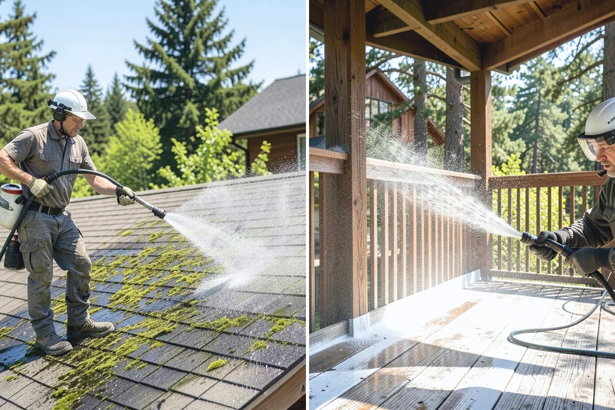 Wood Siding Washing in Renton, King County, WA - Assess the wood for soft spots and finish condition