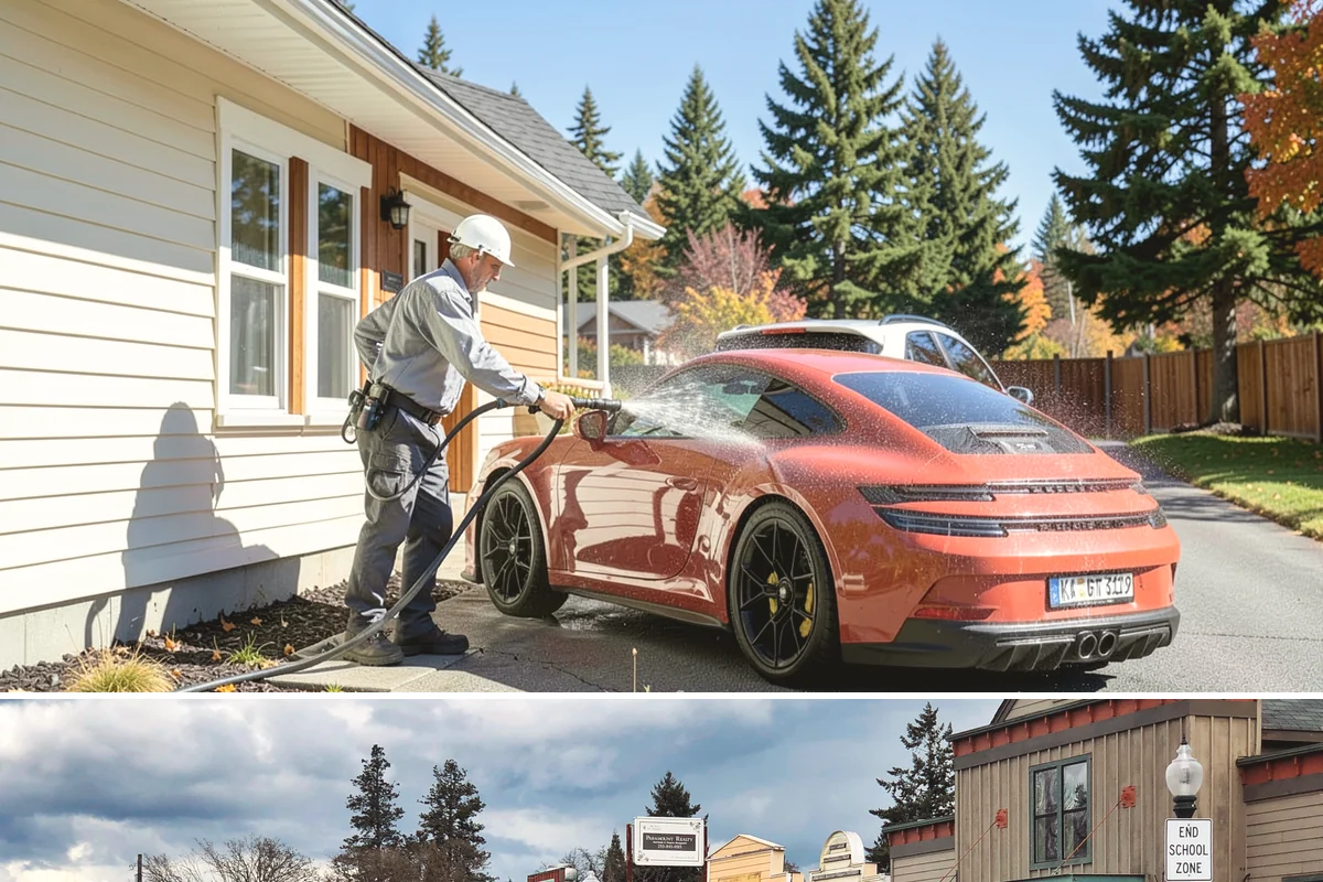 Wood Siding Washing in Roy, Pierce County, WA - Late spring through summer offers the dry days wood needs to fully cure before any sealer is applied.