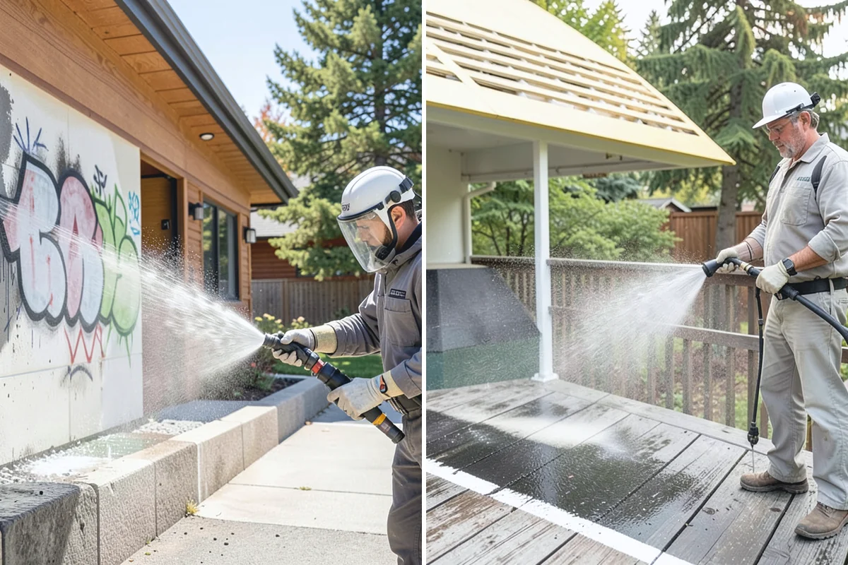 Wood Siding Washing in South Prairie, Pierce County, WA - Assess the wood for soft spots and finish condition