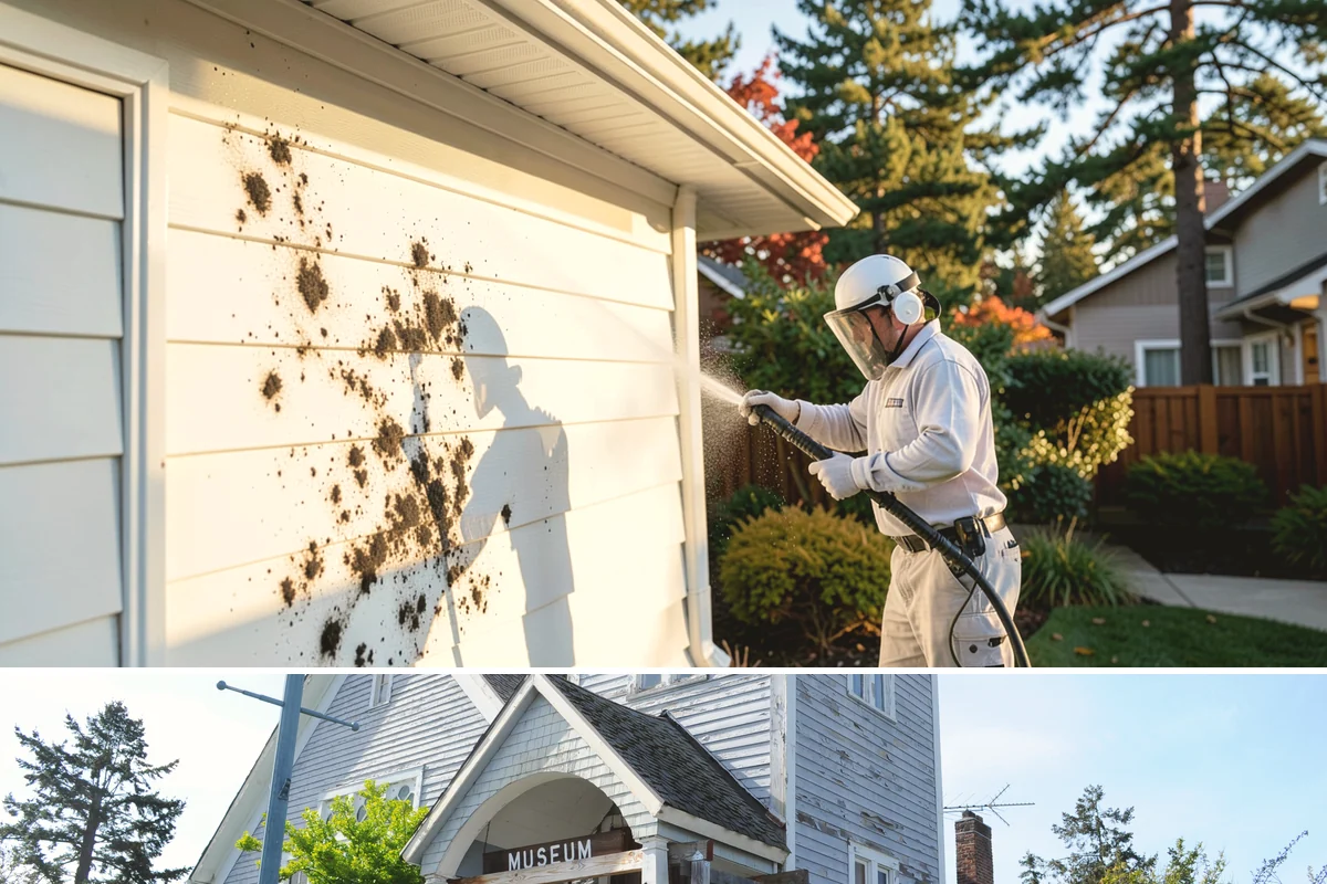 Wood Siding Washing in Steilacoom, Pierce County, WA - Late spring through summer offers the dry days wood needs to fully cure before any sealer is applied.