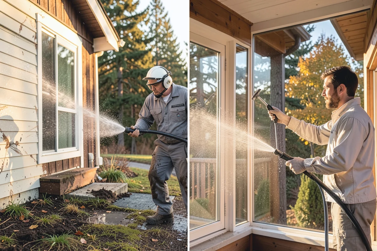 Wood Siding Washing in Sumner, Pierce County, WA - Assess the wood for soft spots and finish condition