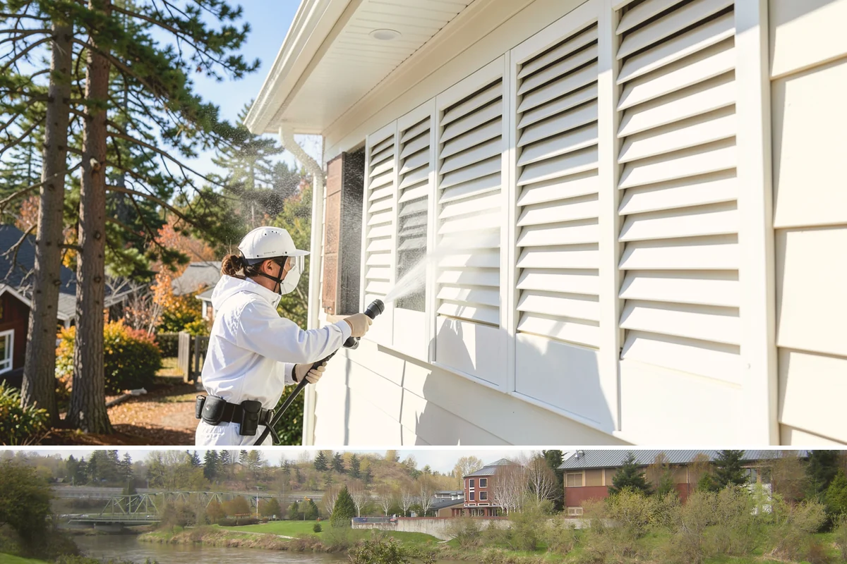 Wood Siding Washing in Tukwila, King County, WA - Late spring through summer offers the dry days wood needs to fully cure before any sealer is applied.