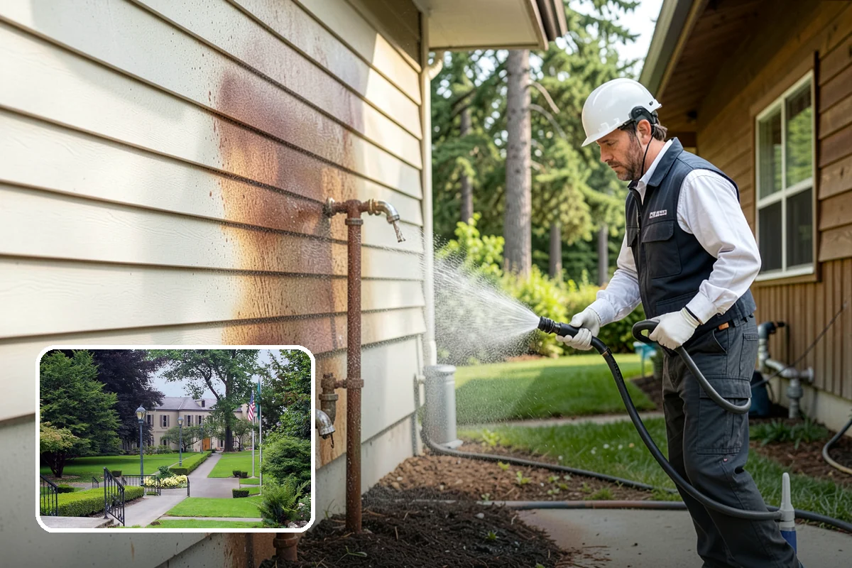 Wood Siding Washing in Woodinville, King County, WA - Cleans without raising or splintering the grain