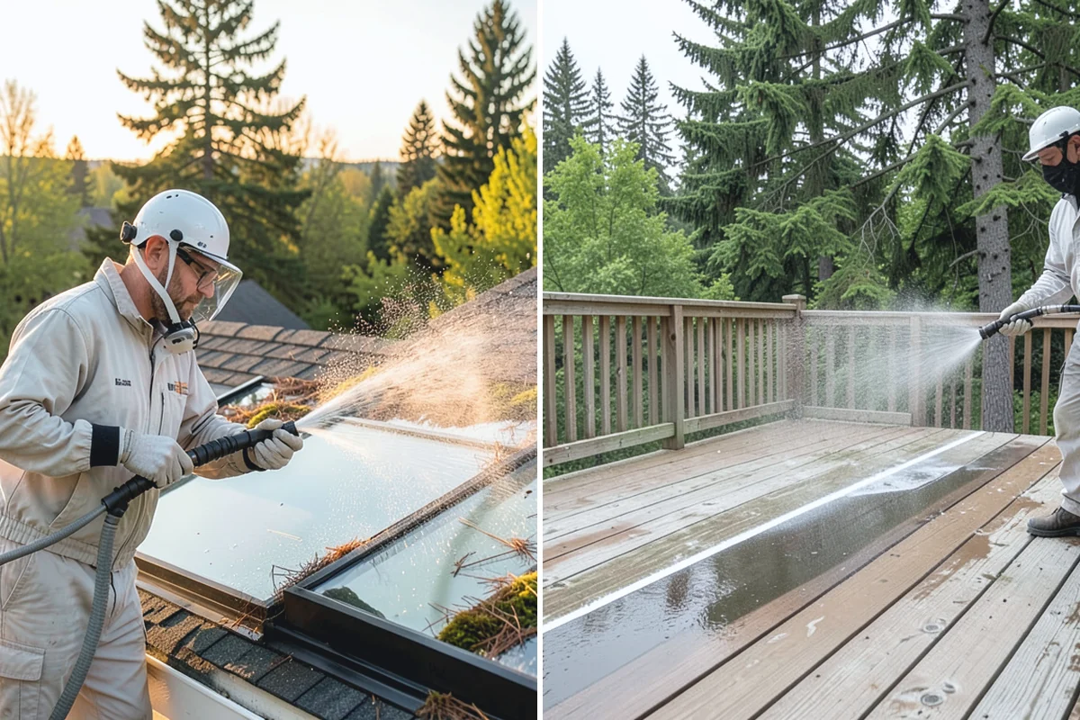 Wood Siding Washing in Woodinville, King County, WA - Assess the wood for soft spots and finish condition