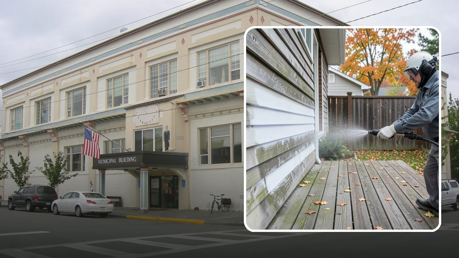 Wood Surface Cleaning in Anacortes, Skagit County, WA - Soft, wood-safe cleaning of siding, decks, and wood features that removes mildew and graying without splintering the grain.