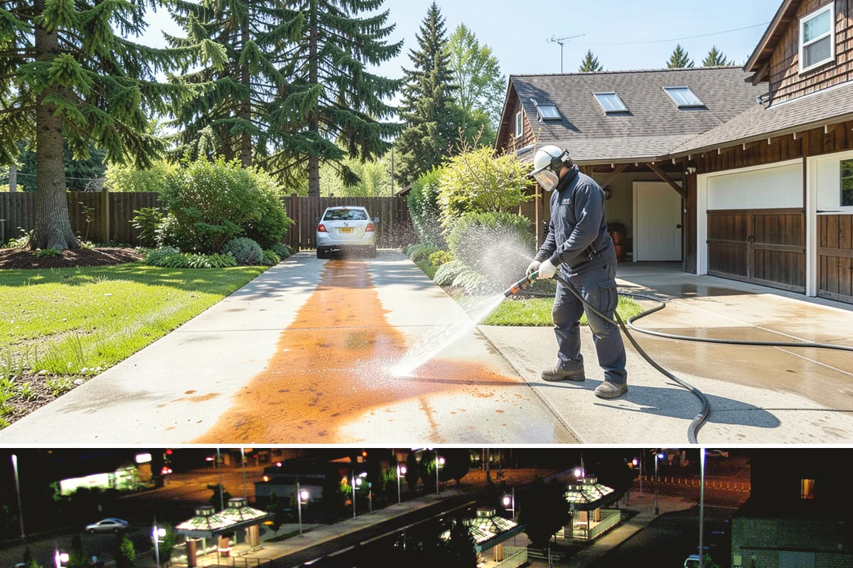 Wood Surface Cleaning in Auburn, King County, WA - Clean wood surfaces in late spring or summer so the boards can dry and, if desired, be sealed within the same dry window.