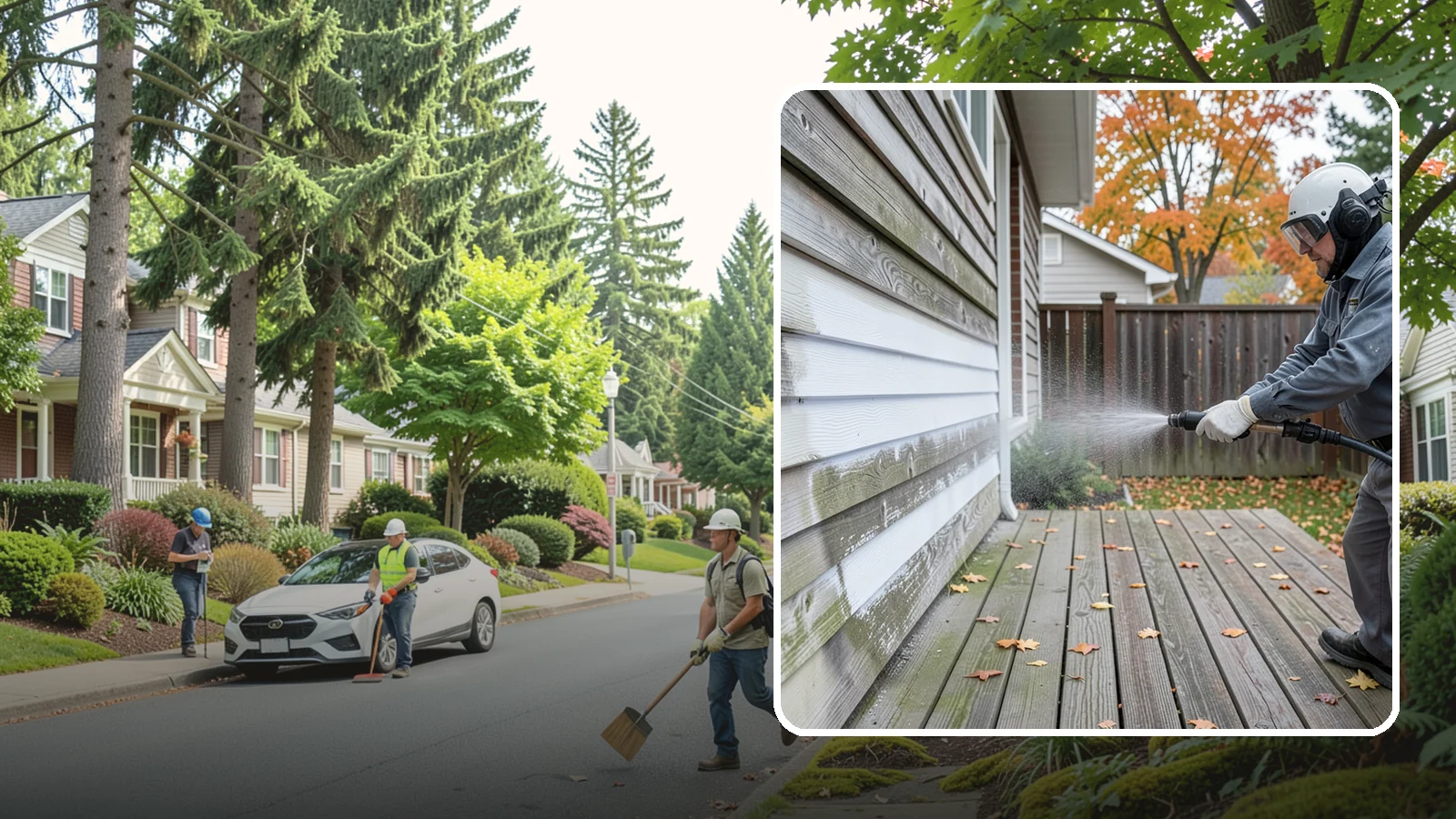 Wood Surface Cleaning in Beaux Arts Village, King County, WA - Soft, wood-safe cleaning of siding, decks, and wood features that removes mildew and graying without splintering the grain.