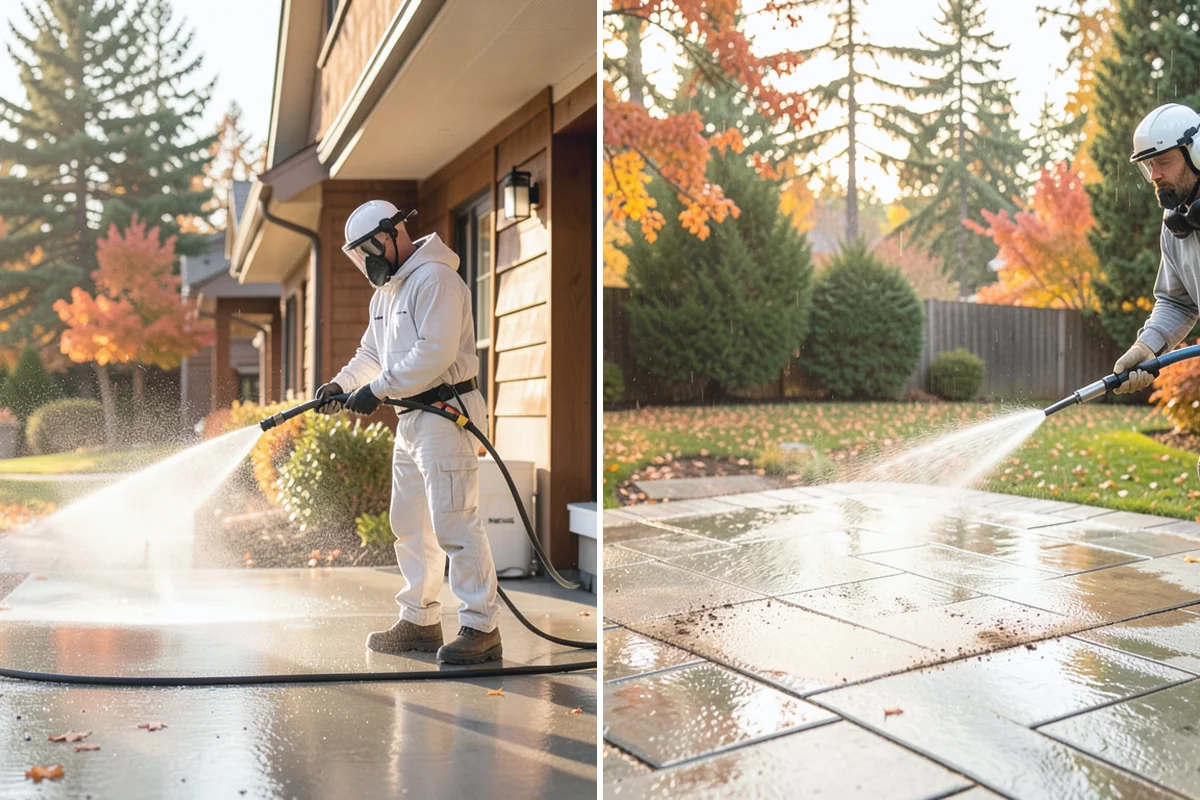 Wood Surface Cleaning in Beaux Arts Village, King County, WA - Inspect the wood and its condition
