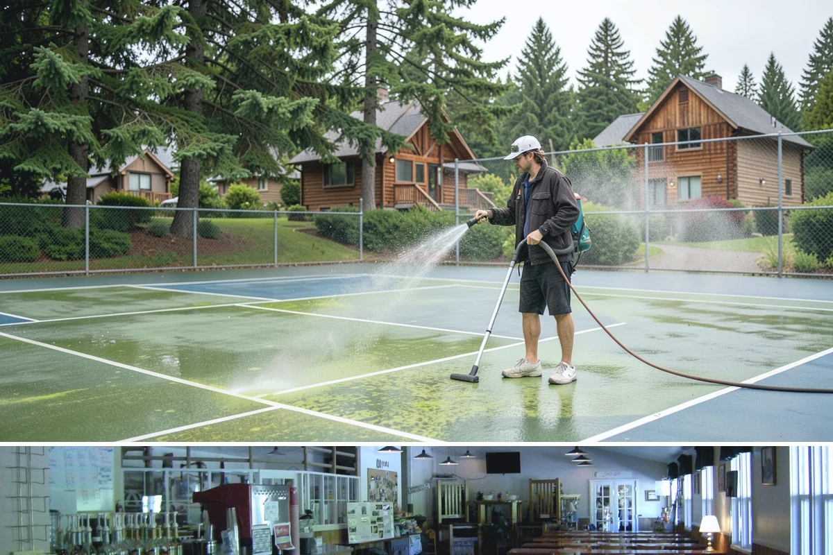 Wood Surface Cleaning in Black Diamond, King County, WA - Clean wood surfaces in late spring or summer so the boards can dry and, if desired, be sealed within the same dry window.