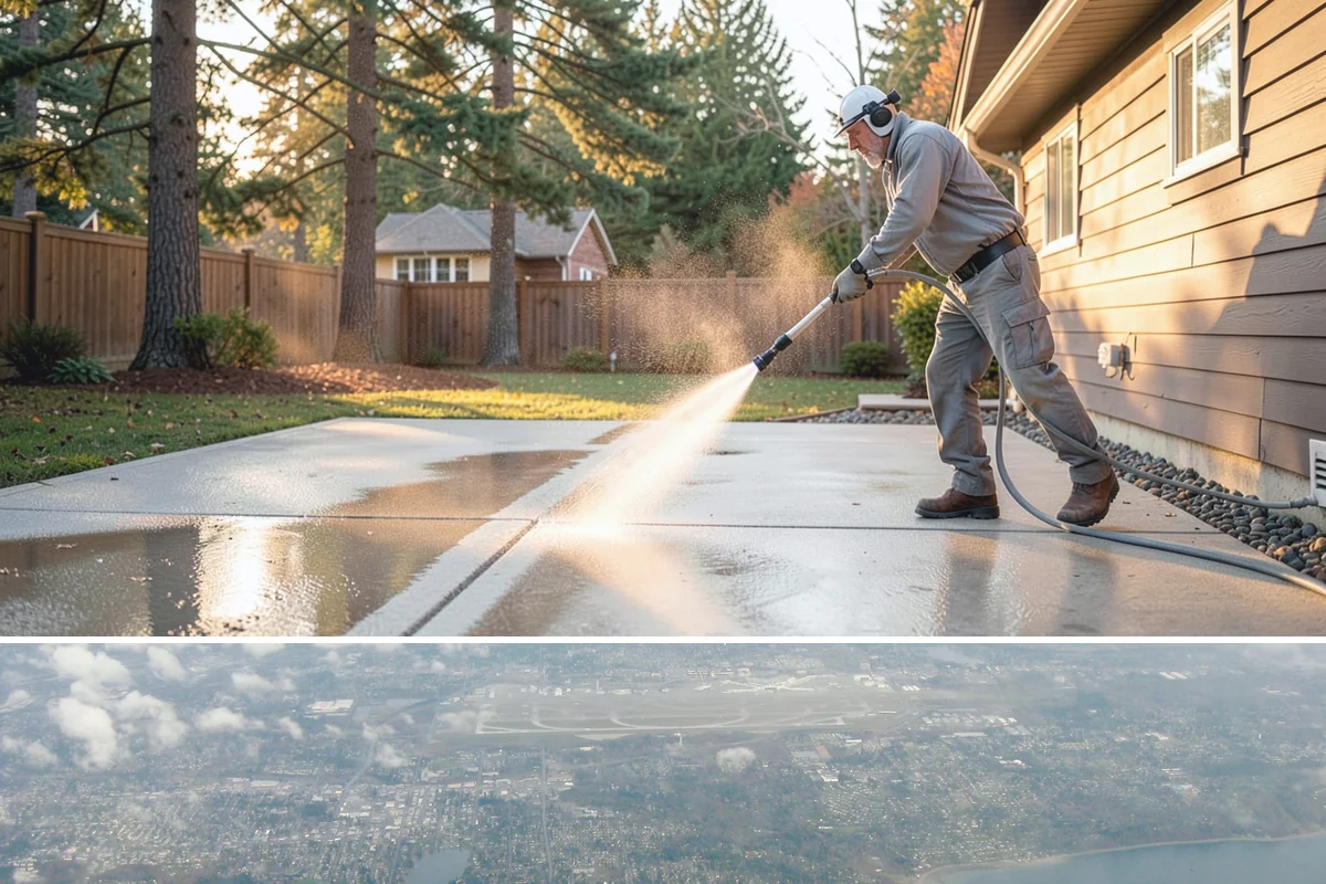 Wood Surface Cleaning in Burien, King County, WA - Clean wood surfaces in late spring or summer so the boards can dry and, if desired, be sealed within the same dry window.