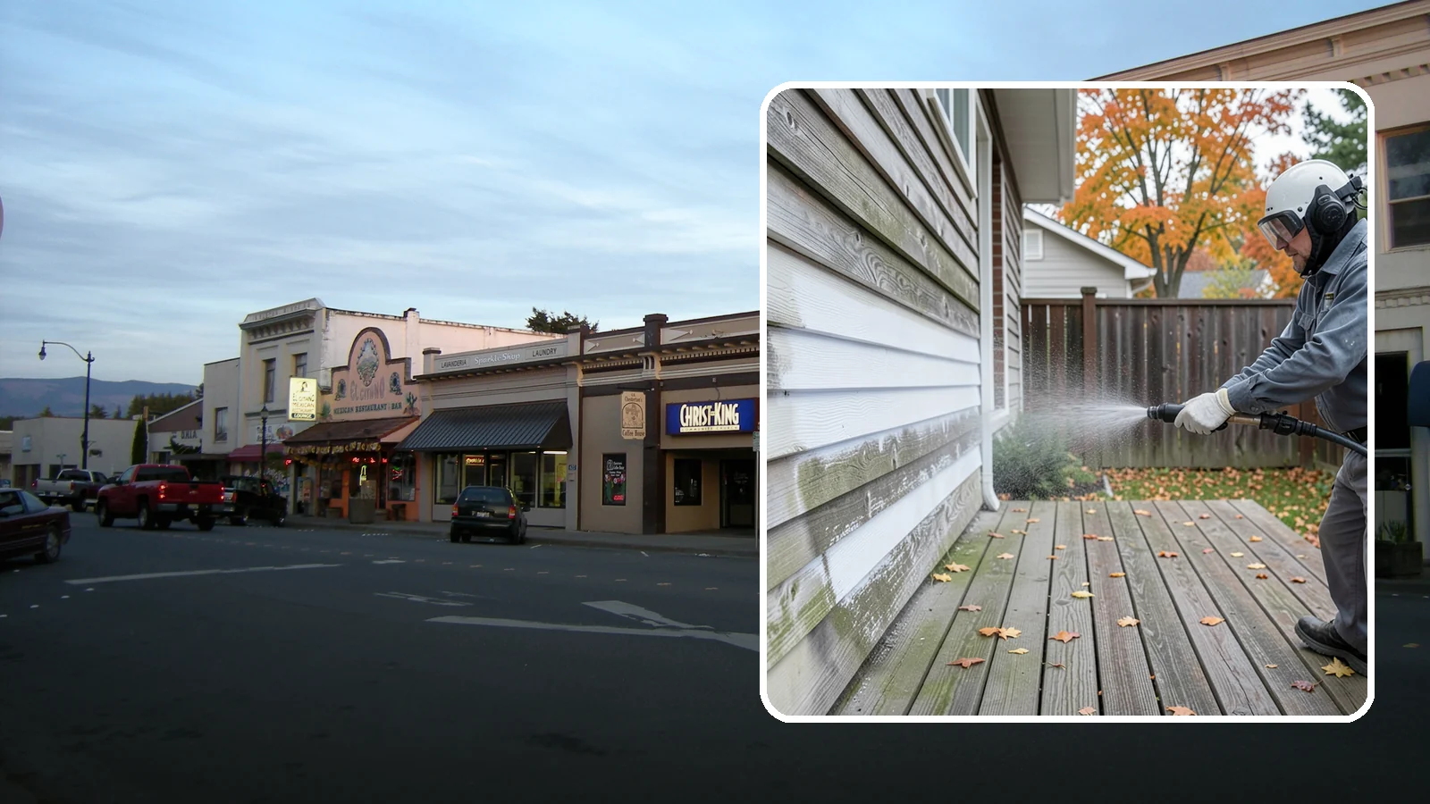 Wood Surface Cleaning in Burlington, Skagit County, WA - Soft, wood-safe cleaning of siding, decks, and wood features that removes mildew and graying without splintering the grain.