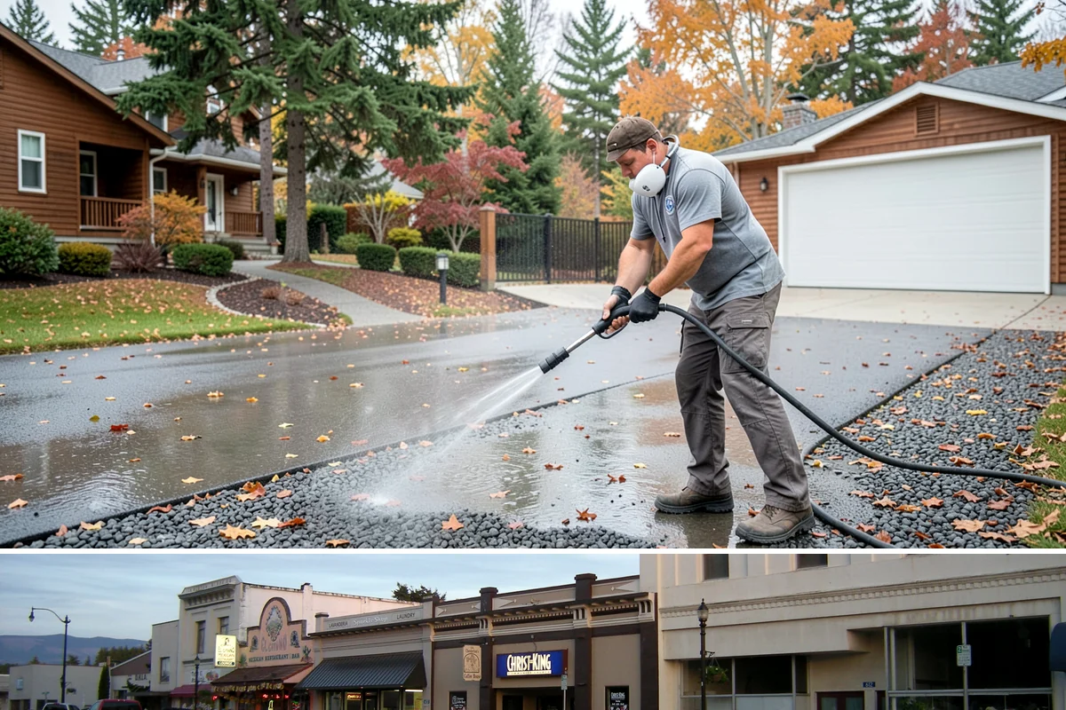 Wood Surface Cleaning in Burlington, Skagit County, WA - Clean wood surfaces in late spring or summer so the boards can dry and, if desired, be sealed within the same dry window.