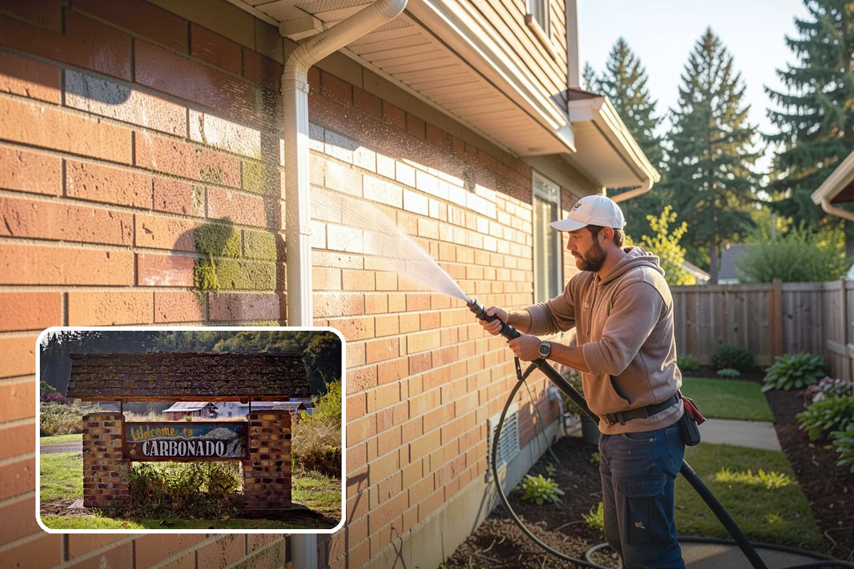 Wood Surface Cleaning in Carbonado, Pierce County, WA - Removes mildew and surface graying from wood