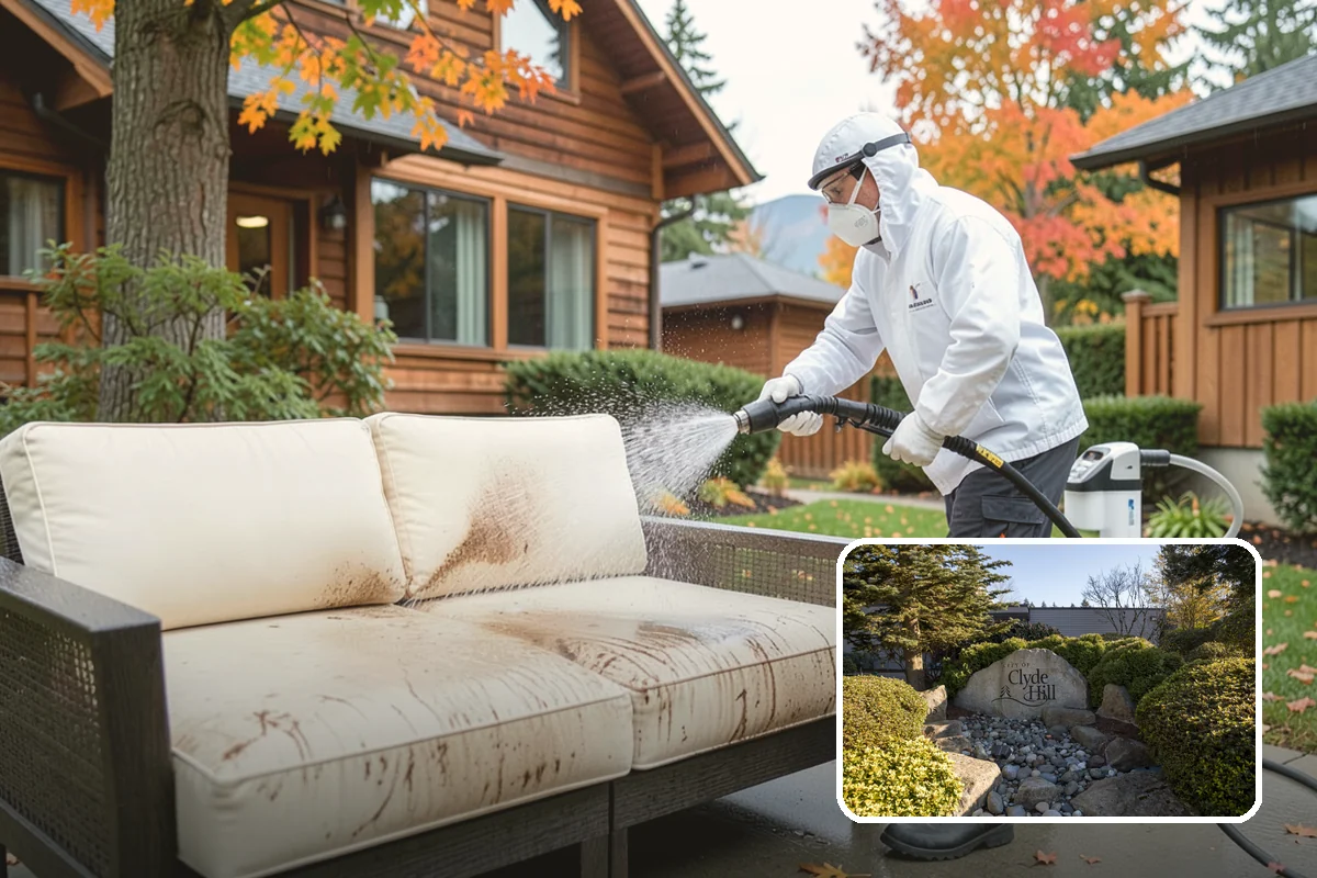 Wood Surface Cleaning in Clyde Hill, King County, WA - Removes mildew and surface graying from wood