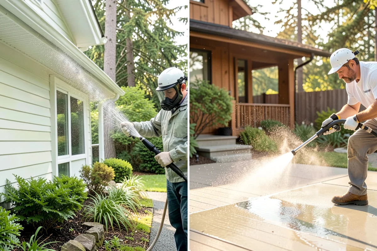 Wood Surface Cleaning in Clyde Hill, King County, WA - Inspect the wood and its condition