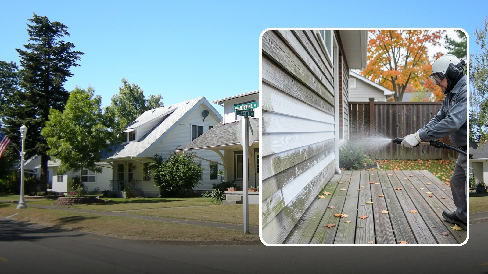 Wood Surface Cleaning in DuPont, Pierce County, WA - Soft, wood-safe cleaning of siding, decks, and wood features that removes mildew and graying without splintering the grain.