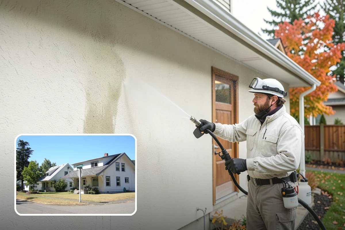 Wood Surface Cleaning in DuPont, Pierce County, WA - Removes mildew and surface graying from wood
