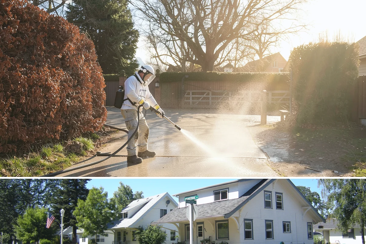Wood Surface Cleaning in DuPont, Pierce County, WA - Clean wood surfaces in late spring or summer so the boards can dry and, if desired, be sealed within the same dry window.